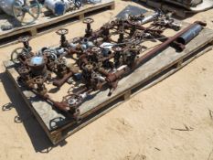 Assorted Globe Valves. Lot to Include (3) Pallets of 3/4", 1", & 2". Alpha West. Asset Located at