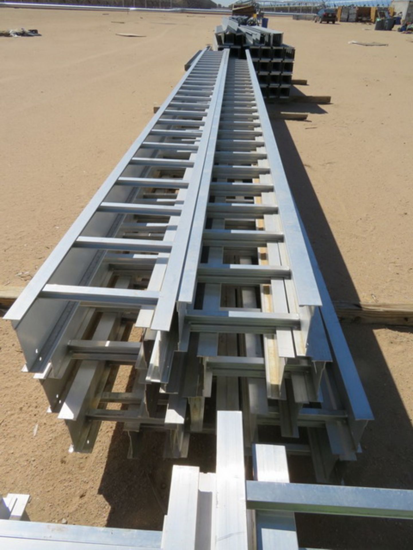 Aluminum Cable Tray. Approx. (22) 12" x 20' & (16) 18" x 20'. Asset Located at 42134 Harper Lake - Image 2 of 7
