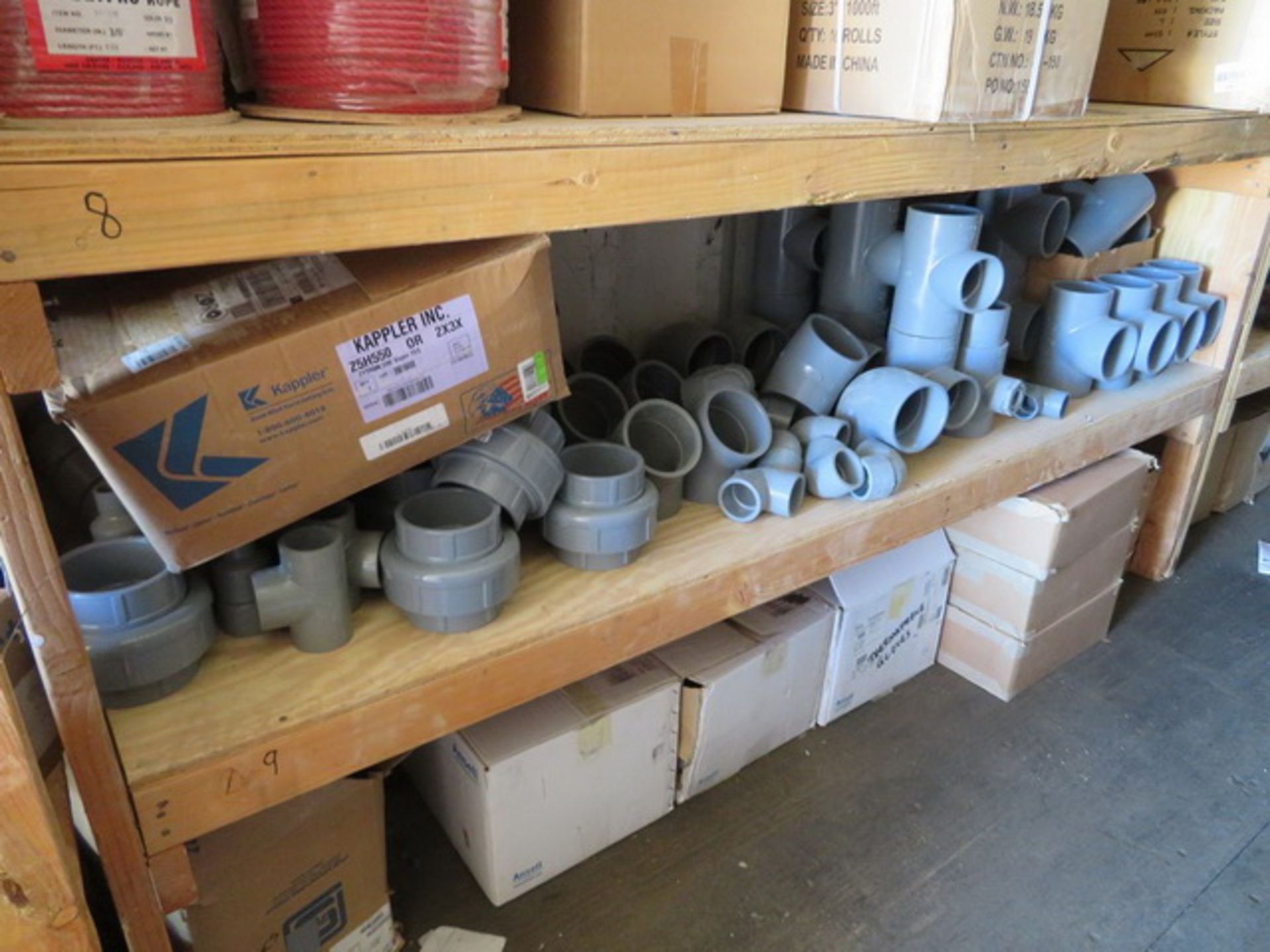 Remaining Contents of Shipping Container. To Include PVC Pipe Fittings, PVC Ball Valves CWC 3/8" - Image 50 of 61