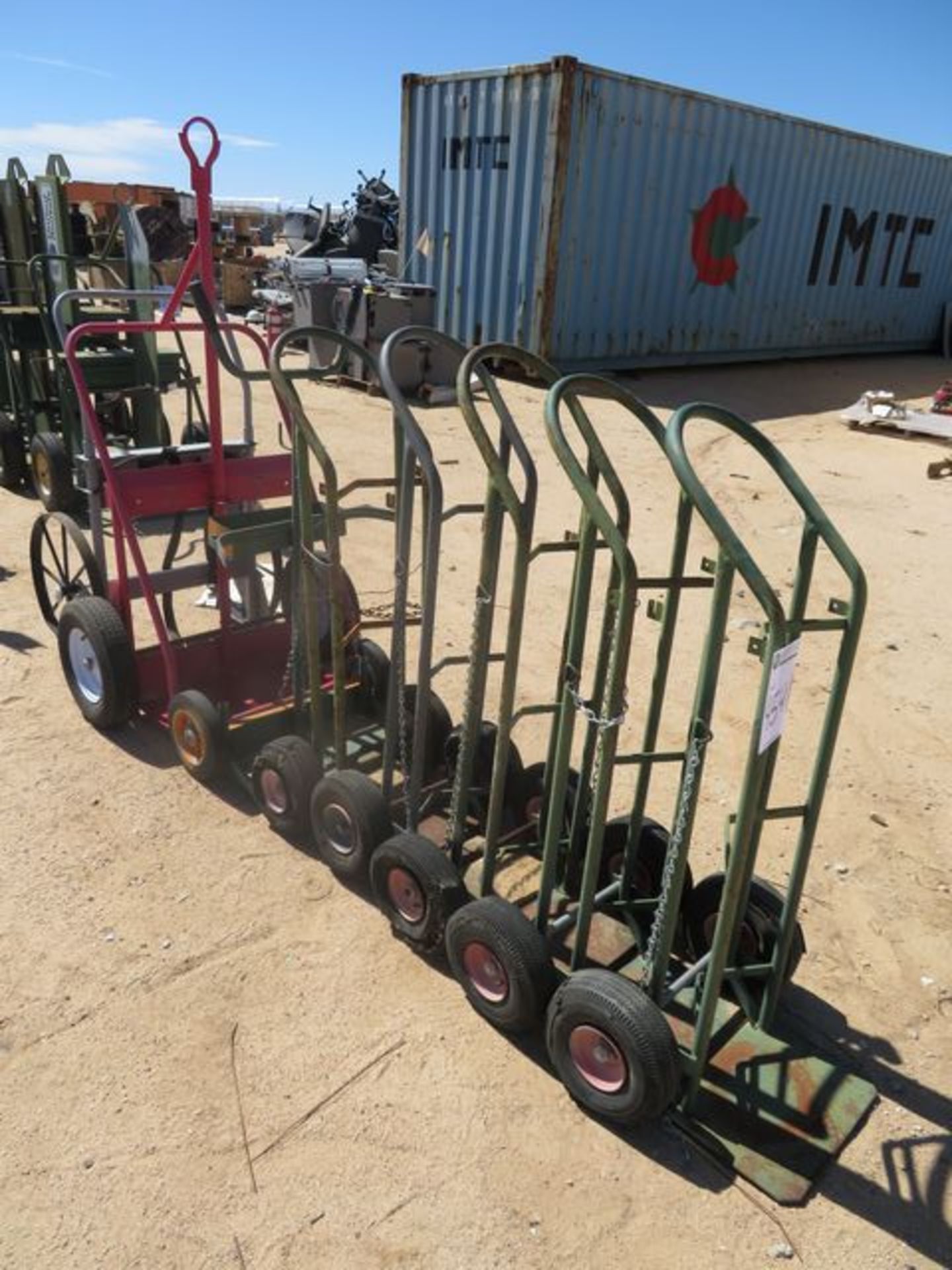 Lot: (3) Torch Carts & (6) 2-Wheel Dollies. Asset Located at 42134 Harper Lake Road, Hinkley, CA