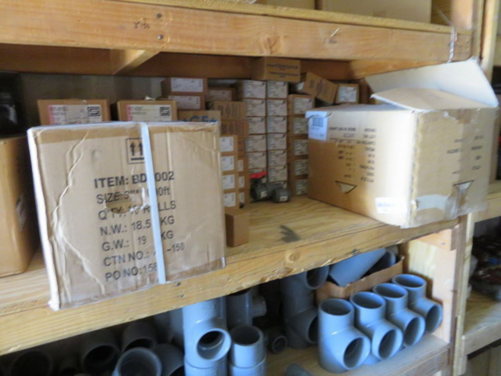 Remaining Contents of Shipping Container. To Include PVC Pipe Fittings, PVC Ball Valves CWC 3/8" - Image 46 of 61