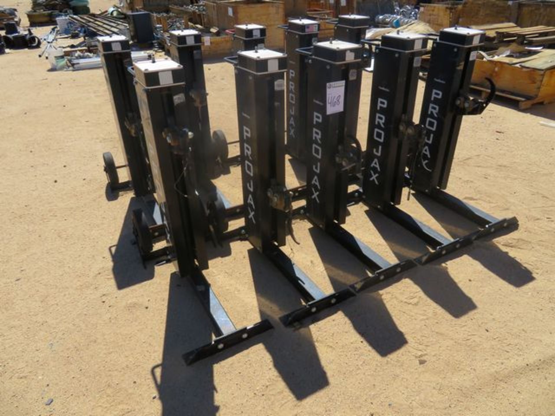 Southwire Maxis Pro Jax Lot: (5) Portable Reel Stands, 10,000-LB Capacity. Asset Located at 42134