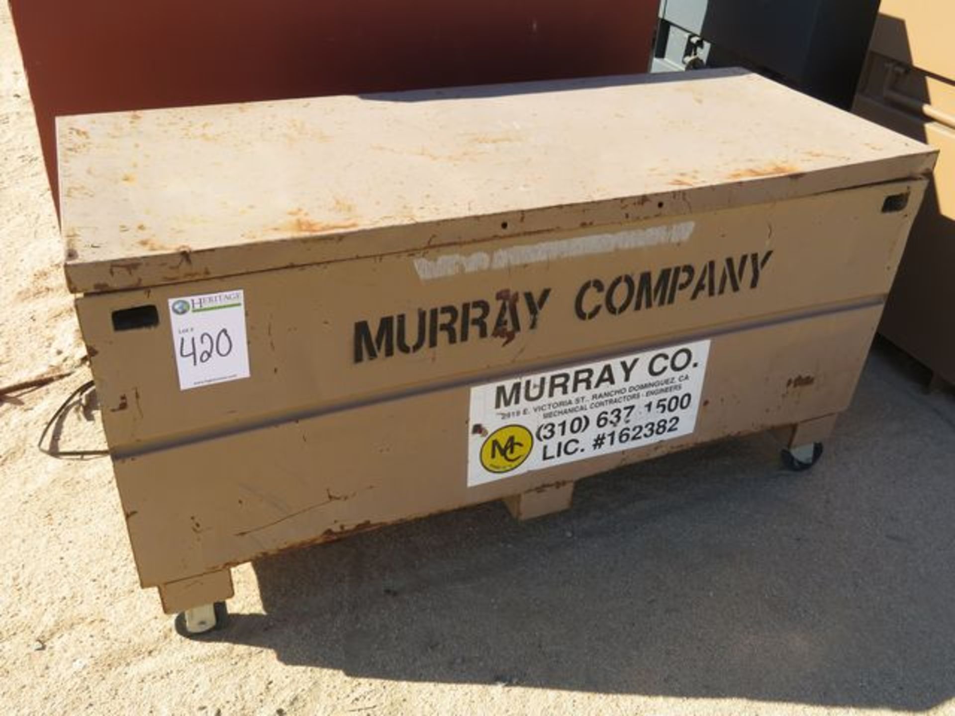 Murray Tool Chest. 60" x 24" x 33", on Castors. Asset Located at 42134 Harper Lake Road, Hinkley, CA