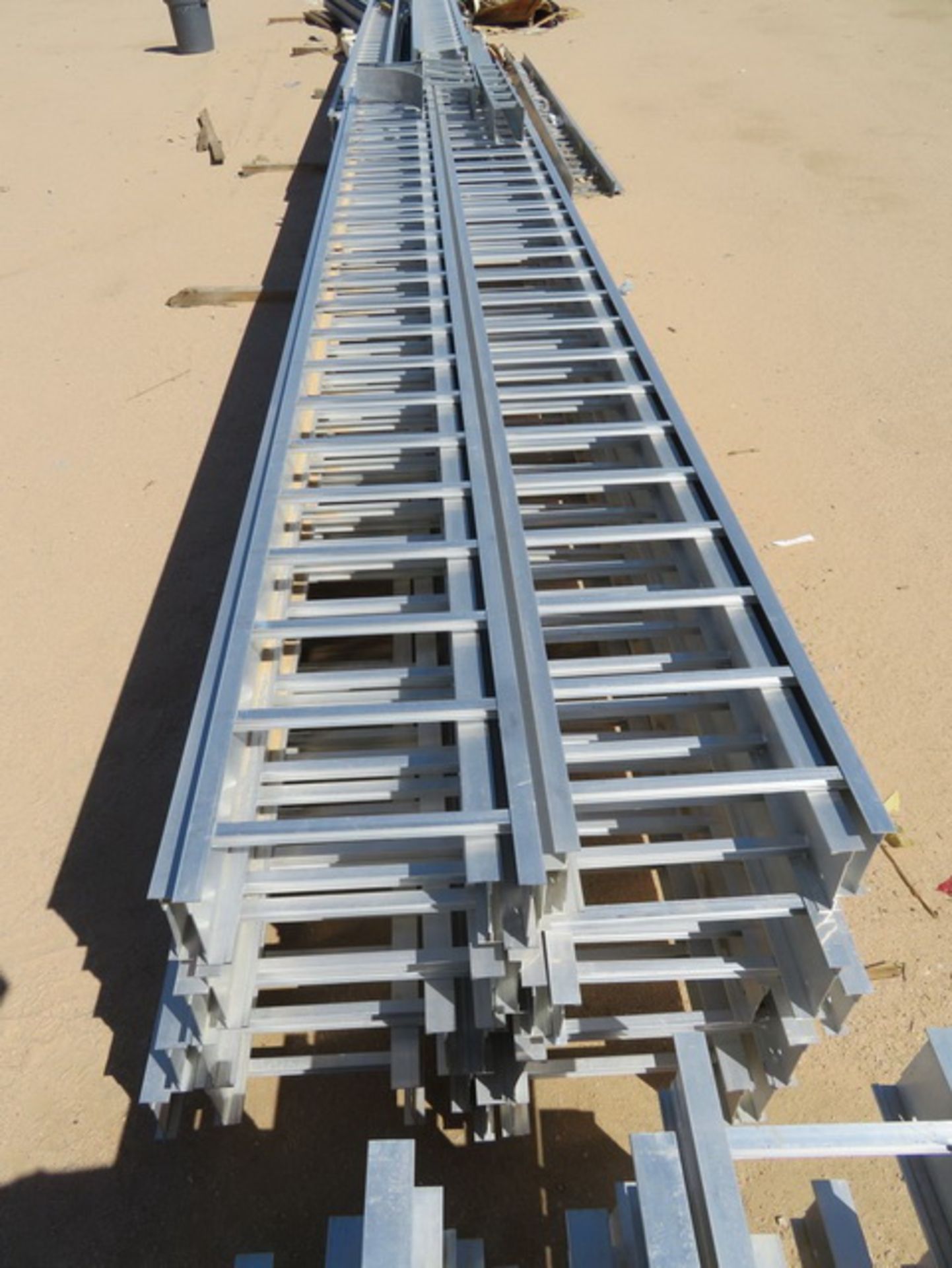 Aluminum Cable Tray. Approx. (22) 12" x 20' & (16) 18" x 20'. Asset Located at 42134 Harper Lake - Image 4 of 7