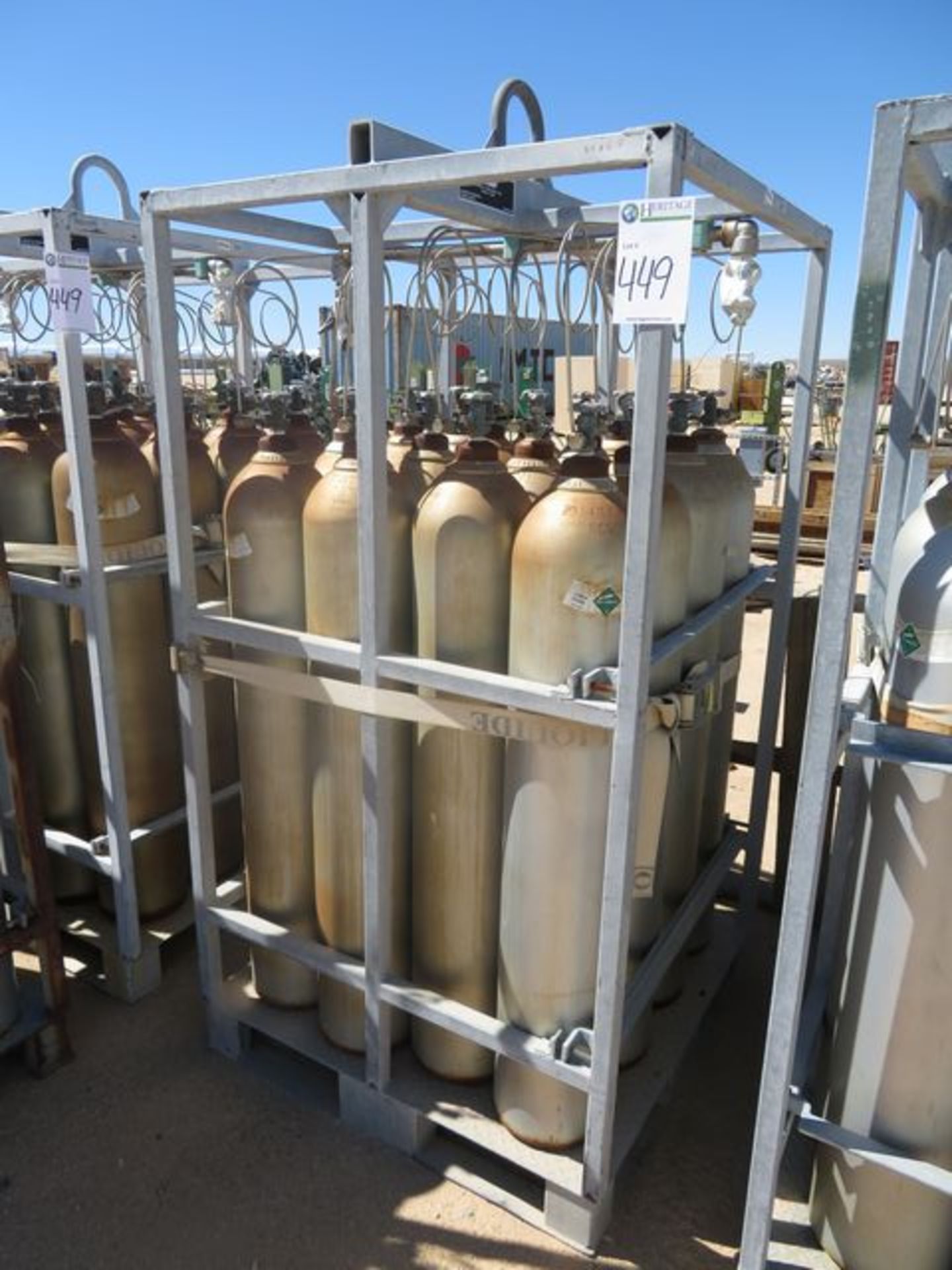 Olympic Machine & Welding Inc. Lot: (3) Carbon Dioxide Distribution Tank Racks. 4,000 LB Capacity, - Image 3 of 5