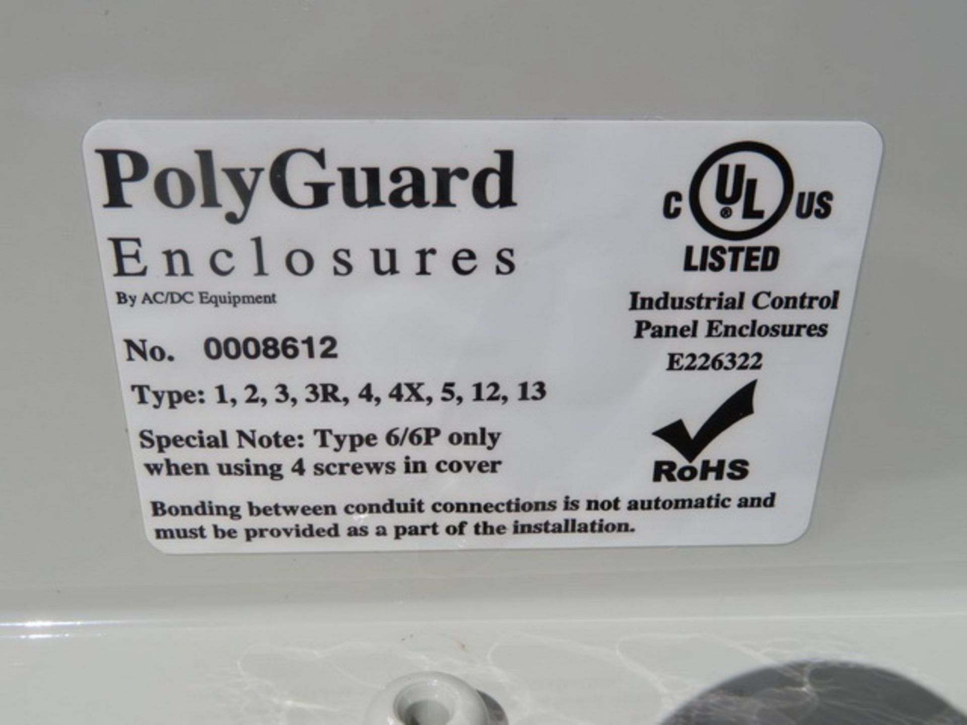 ACDC Equipment Co. PC-161407-HOLF Lot: Approx. (120) 16" x 14" x 7" Polycarbonate Enclosures. - Image 3 of 9
