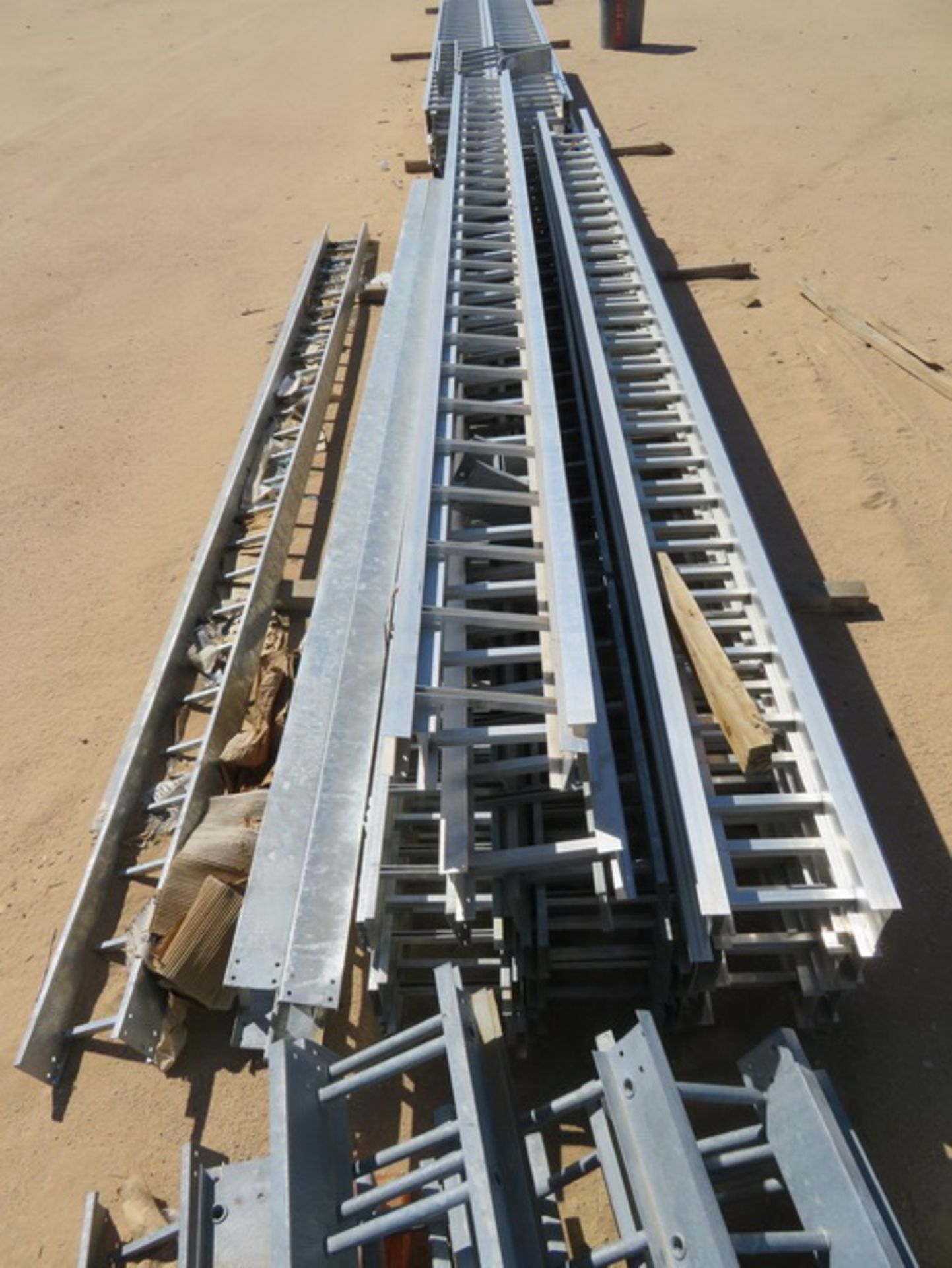 Aluminum Cable Tray. Approx. (22) 12" x 20' & (16) 18" x 20'. Asset Located at 42134 Harper Lake - Image 6 of 7