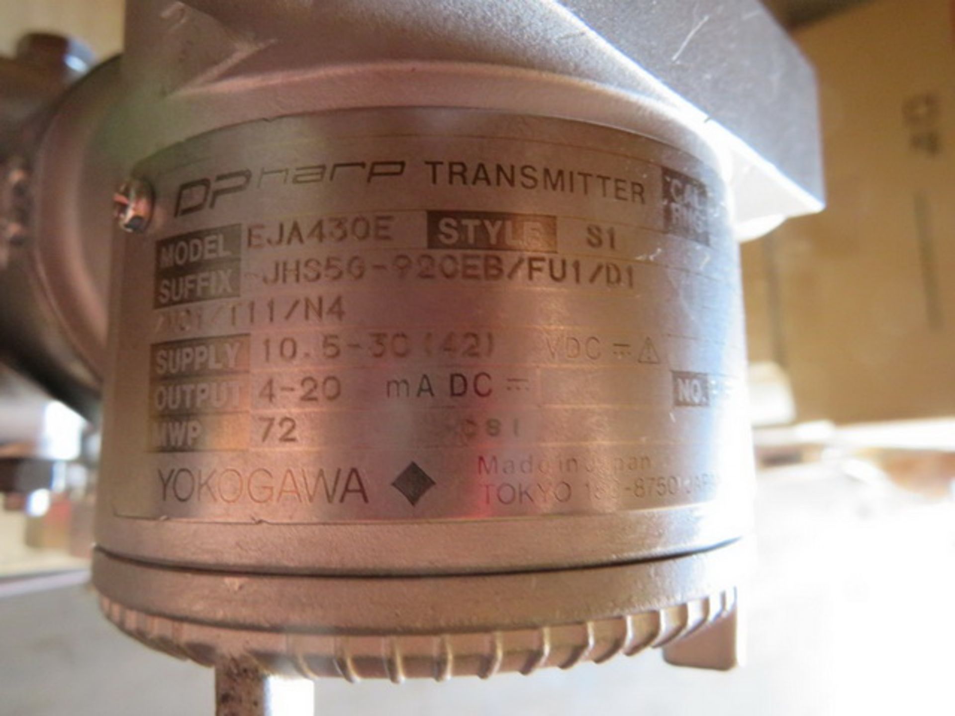 Yokogawa DPHarp EJA430E Lot: (8) Explosions Proof Transmitters. Style S1, 10.5-30 (42) VDC, 4-20 - Image 5 of 5
