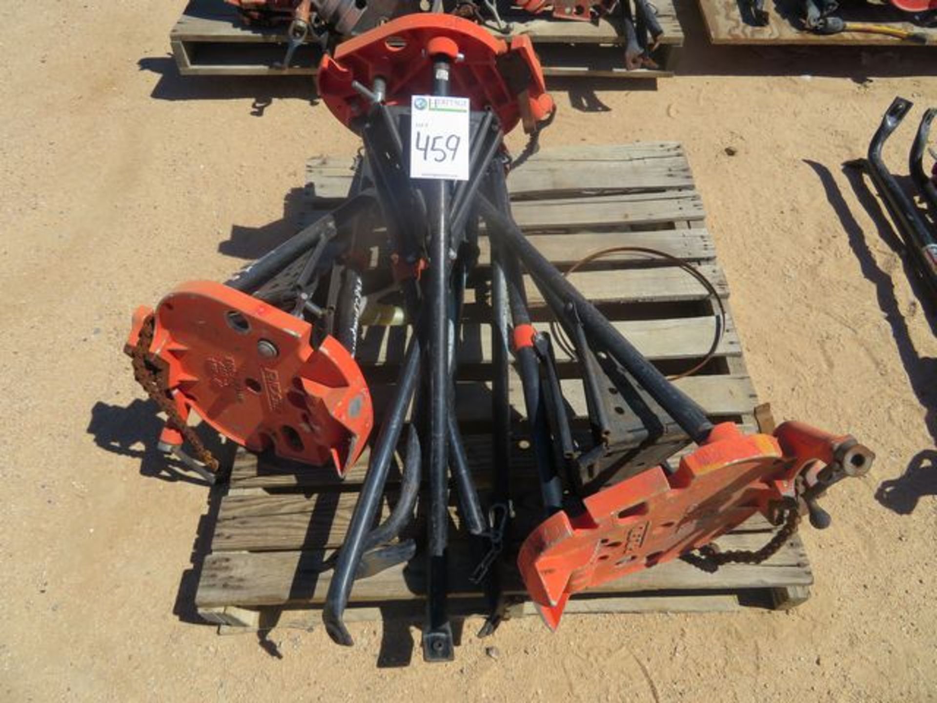 Ridgid 460-6 Lot: (3) Tri-Stands, 1/8"-6" Capacity. Asset Located at 42134 Harper Lake Road,