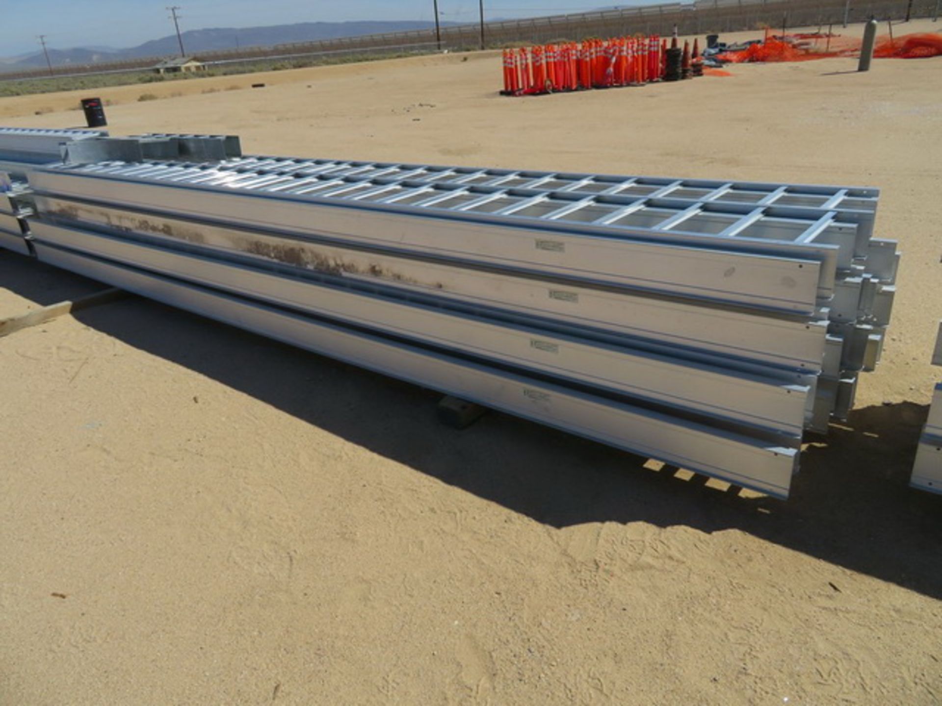 Aluminum Cable Tray. Approx. (22) 12" x 20' & (16) 18" x 20'. Asset Located at 42134 Harper Lake - Image 3 of 7
