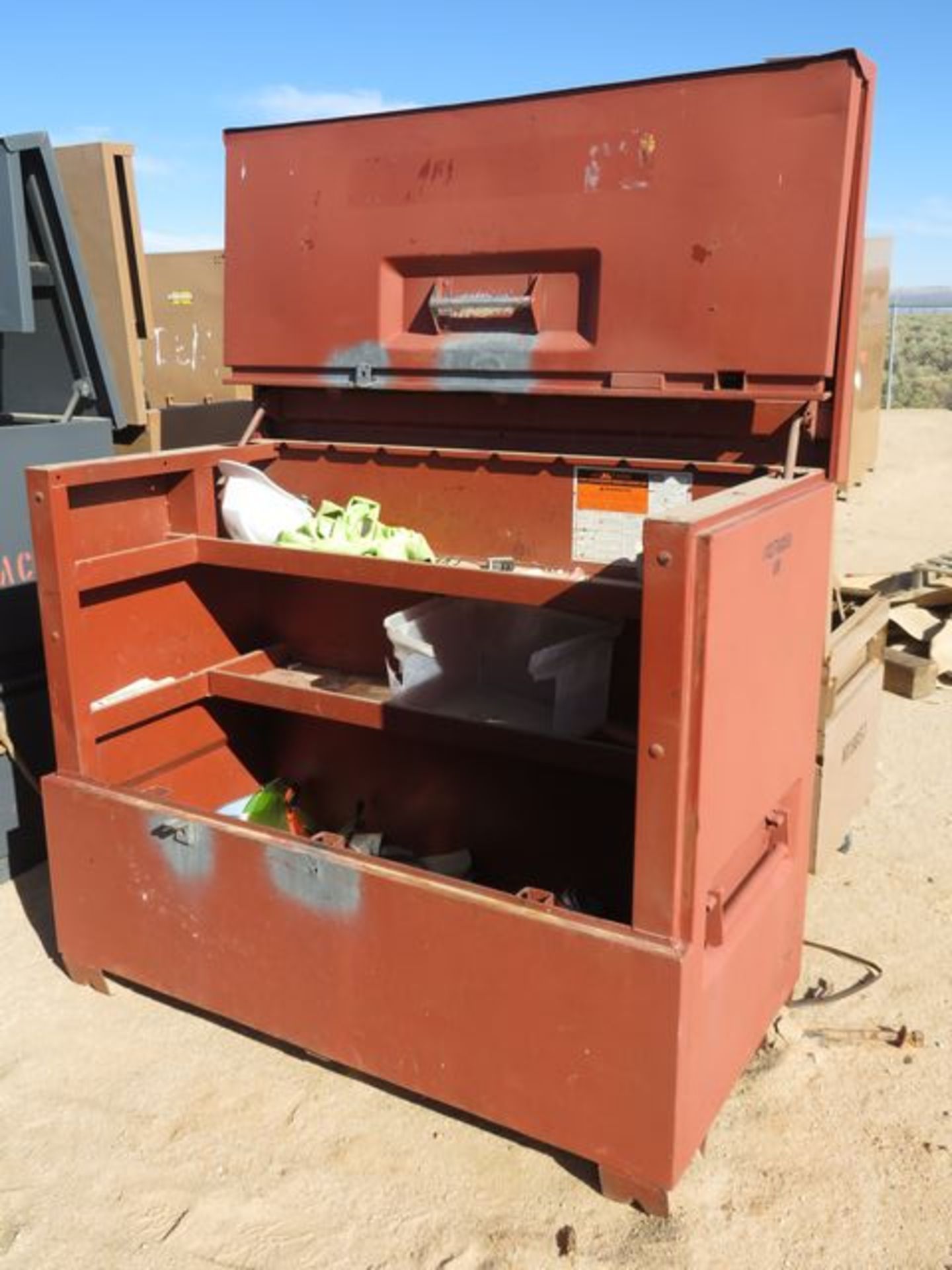 Jobox Tool Chest. 60" x 31" x 50"H. Asset Located at 42134 Harper Lake Road, Hinkley, CA 92347. - Image 2 of 3