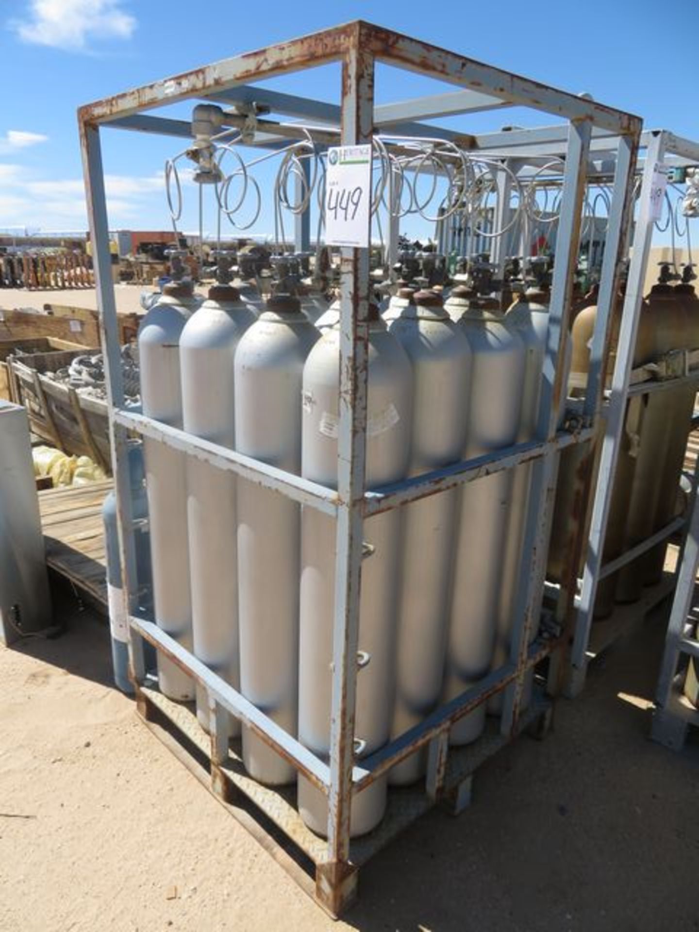 Olympic Machine & Welding Inc. Lot: (3) Carbon Dioxide Distribution Tank Racks. 4,000 LB Capacity, - Image 2 of 5