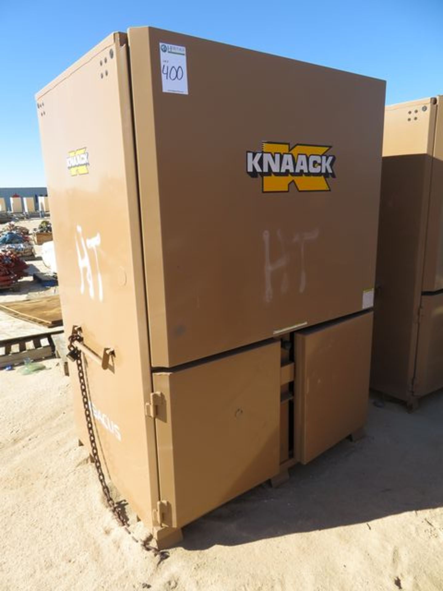 Knaack 199-01 Field Station. 60" x 42" x 83" . Asset Located at 42134 Harper Lake Road, Hinkley,