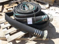 5" Water Discharge Hoses. Lot: (2) 150 PSI Max Pressure. Alpha West. Asset Located at 42134 Harper