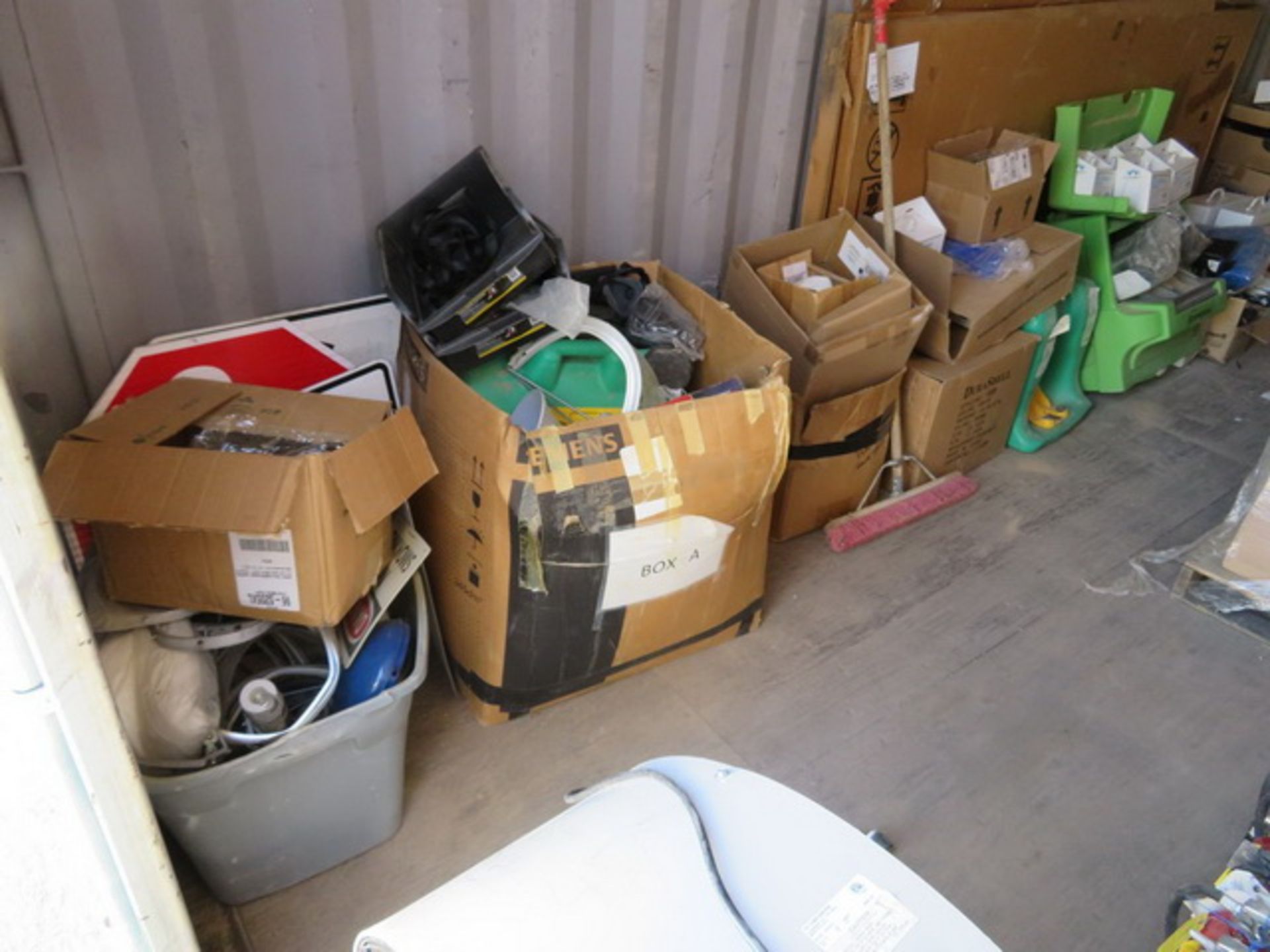 Contents of Shipping Container. To Include 1/2" PVDF Tubing, Safety Glasses, Safety Signs,