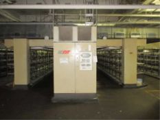 ICBT FT15 E3 False Twist Texturing Machine, (1993), 108 spindles per side, 216 total take ups, can