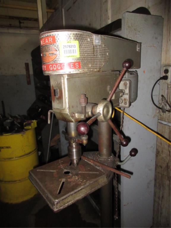 Sprunger NDP15 Floor Type Drill Press, 1/2 hp, 115 VAC. SN 80833. HIT