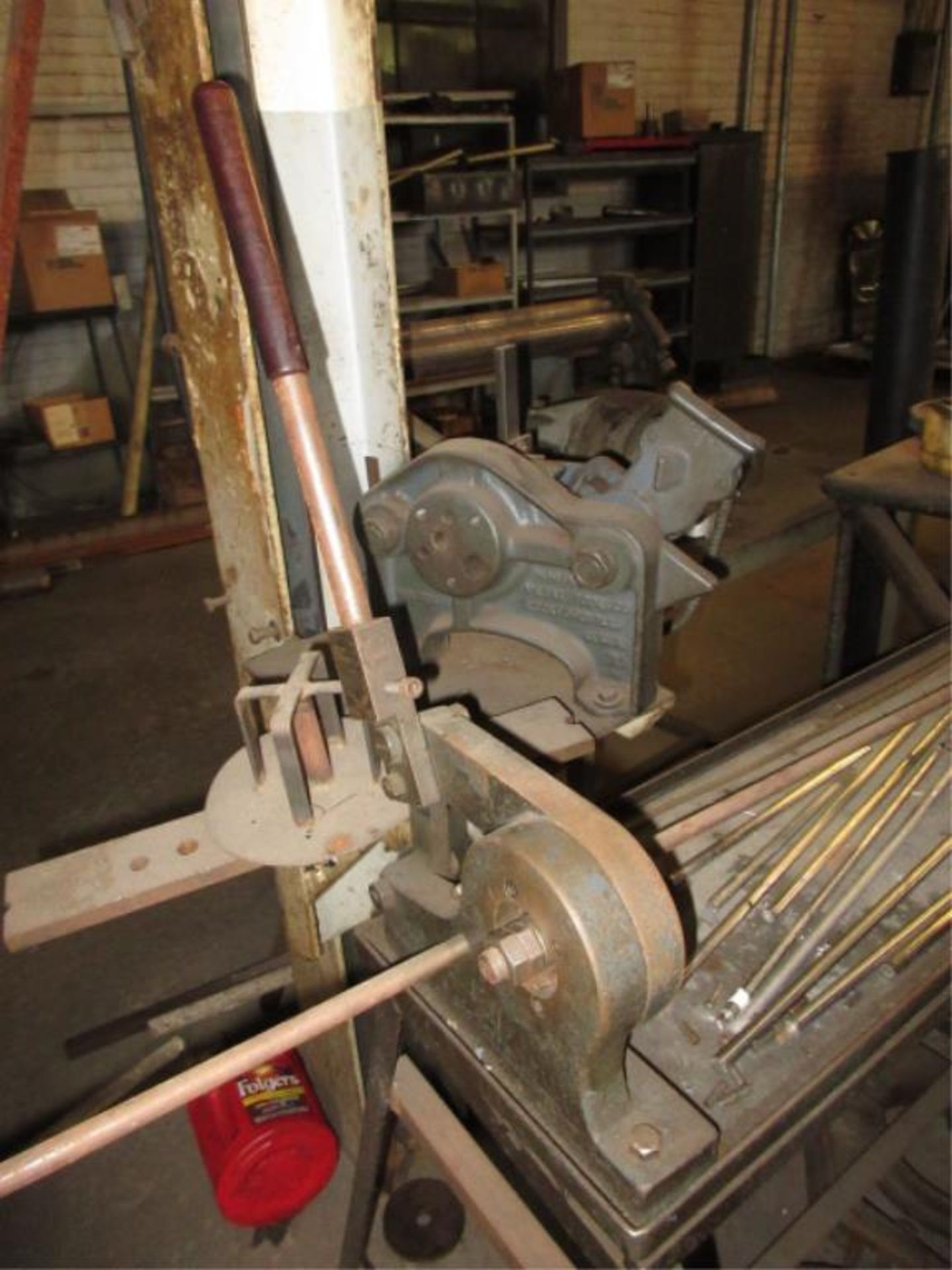 Lot (3pcs) Metal Fabrication Equipment, includes: (1) bench type power roll, (2) rod cutters. HIT# - Image 3 of 3