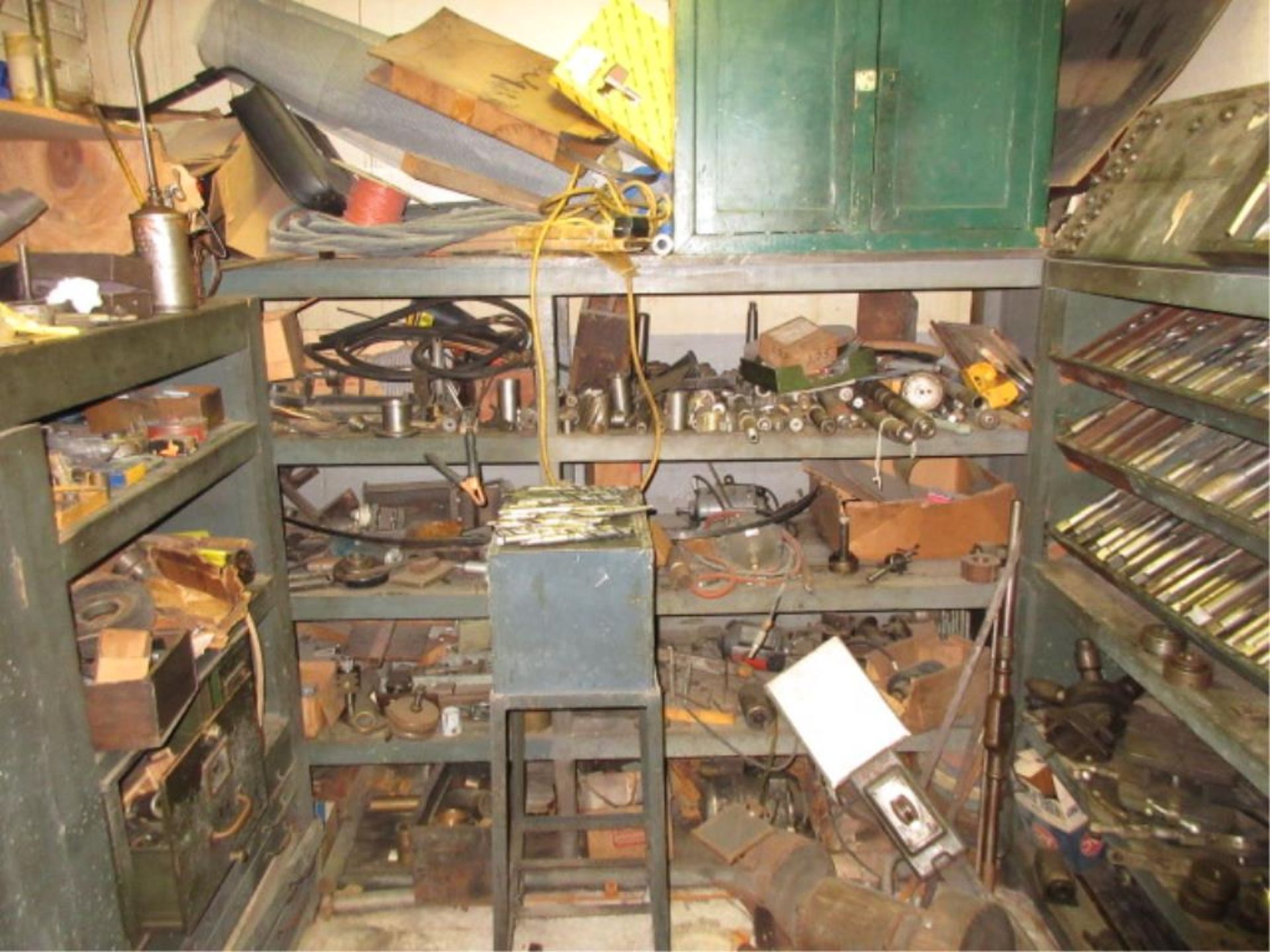 Lot Contents of Machine Shop Office, includes: perishable tooling, cabinets & contents, machine - Image 6 of 9