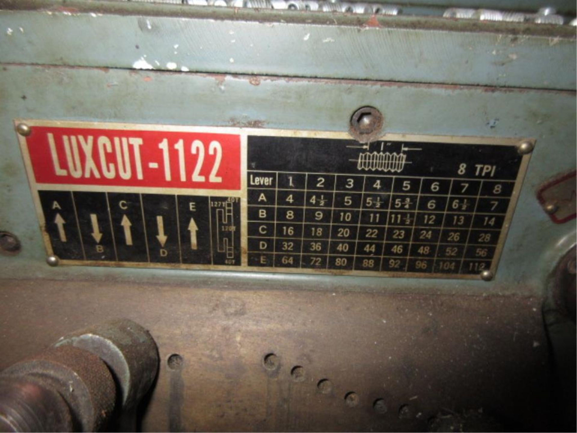 Honden L-560 LuxCut-1152 Lathe, (1979), 1-hp main motor, 110V. SN# 1551. HIT# 2179317. machine shop. - Image 8 of 8