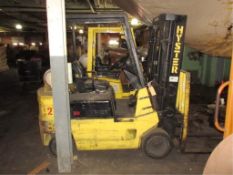 Hyster S50XL2 LP-Gas Forklift Truck, 4350-Lbs. capacity, side shift attachment, 189" lift height,