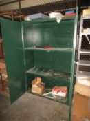 Heavy Duty 2-Door Steel Storage Cabinet, empty, 48" x 20" x 60"H. HIT# 2179429. basement crib.