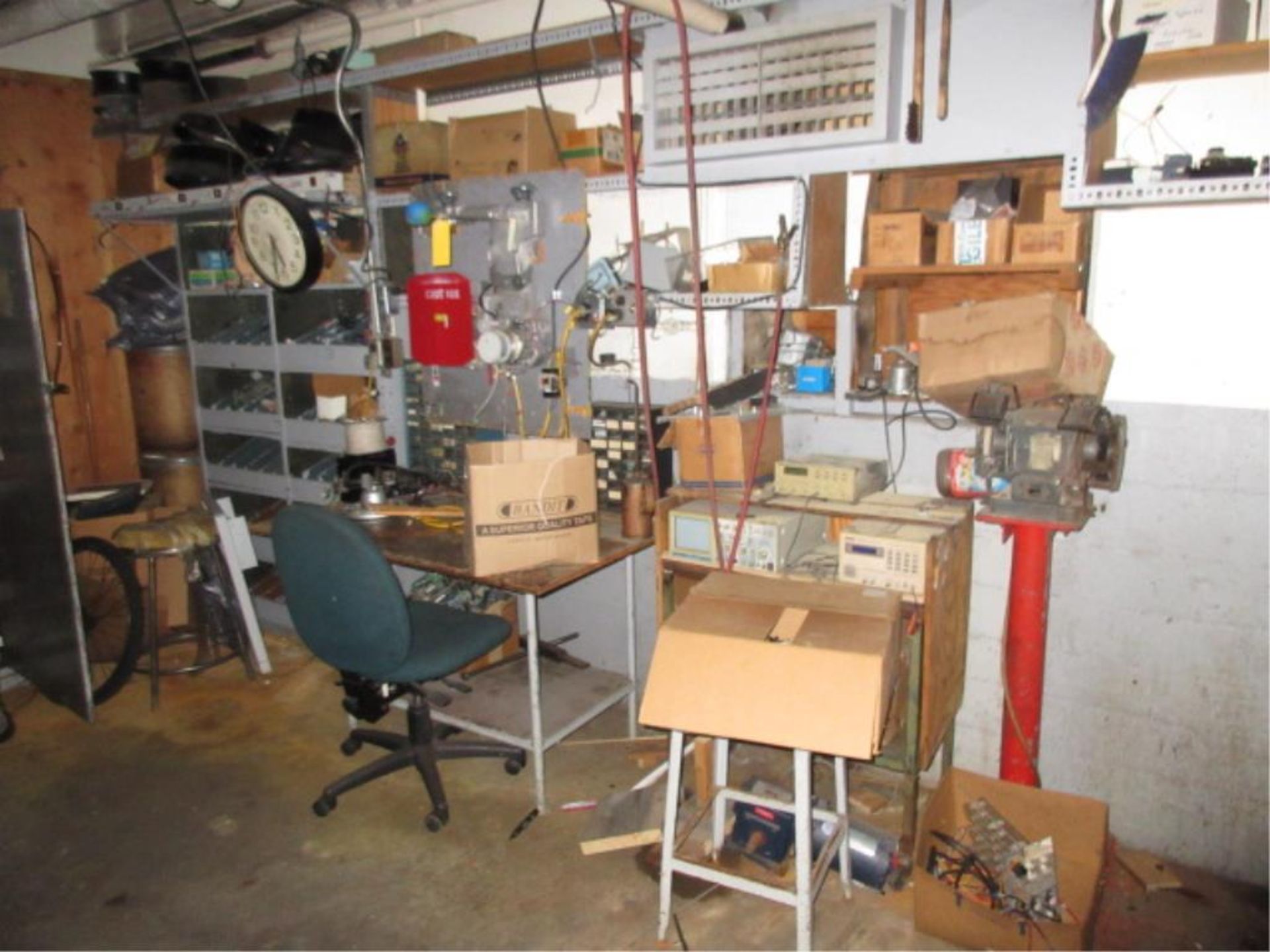 Lot Contents of Electrical Shop, includes cabinets, contents, conduit, etc. in three rooms. - Image 12 of 17