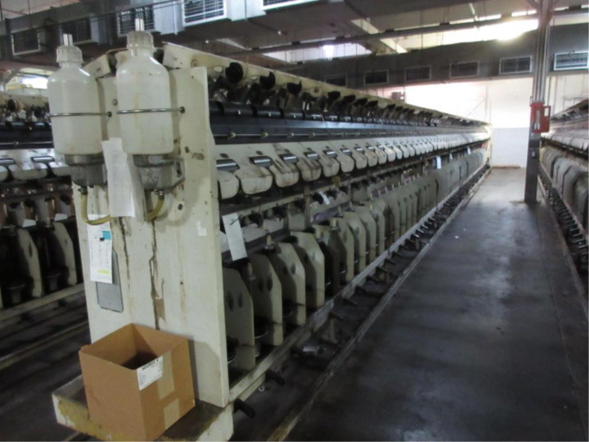 ACBF 3055 BI 2X1 Twisting Machine, (1983), 120 spindles, said to be in running condition. SN# T410- - Image 6 of 8