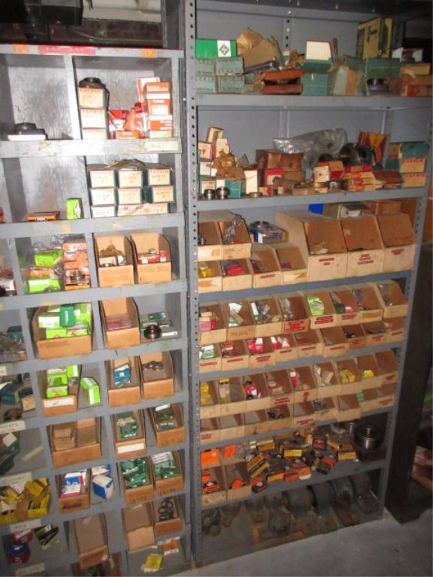 Lot Assorted Small Bearings, in one pigeon hole cabinet and one shelving unit. HIT# 2179428. - Image 5 of 5