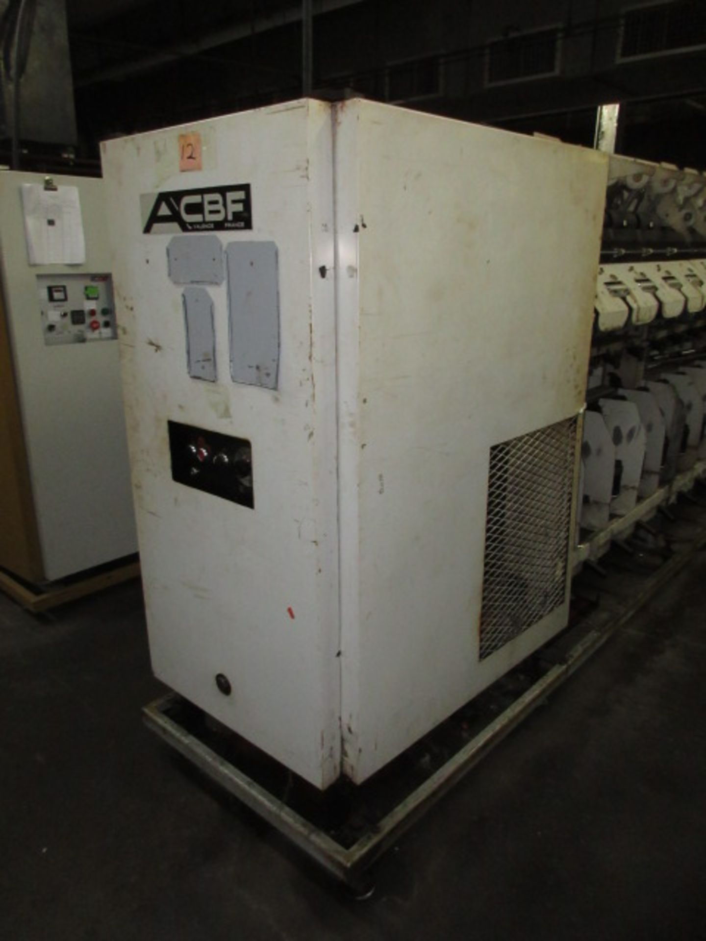 ACBF 3055 BI 2X1 Twisting Machine, (1983), 120 spindles, parts machine, please inspect. SN# T410- - Image 3 of 8