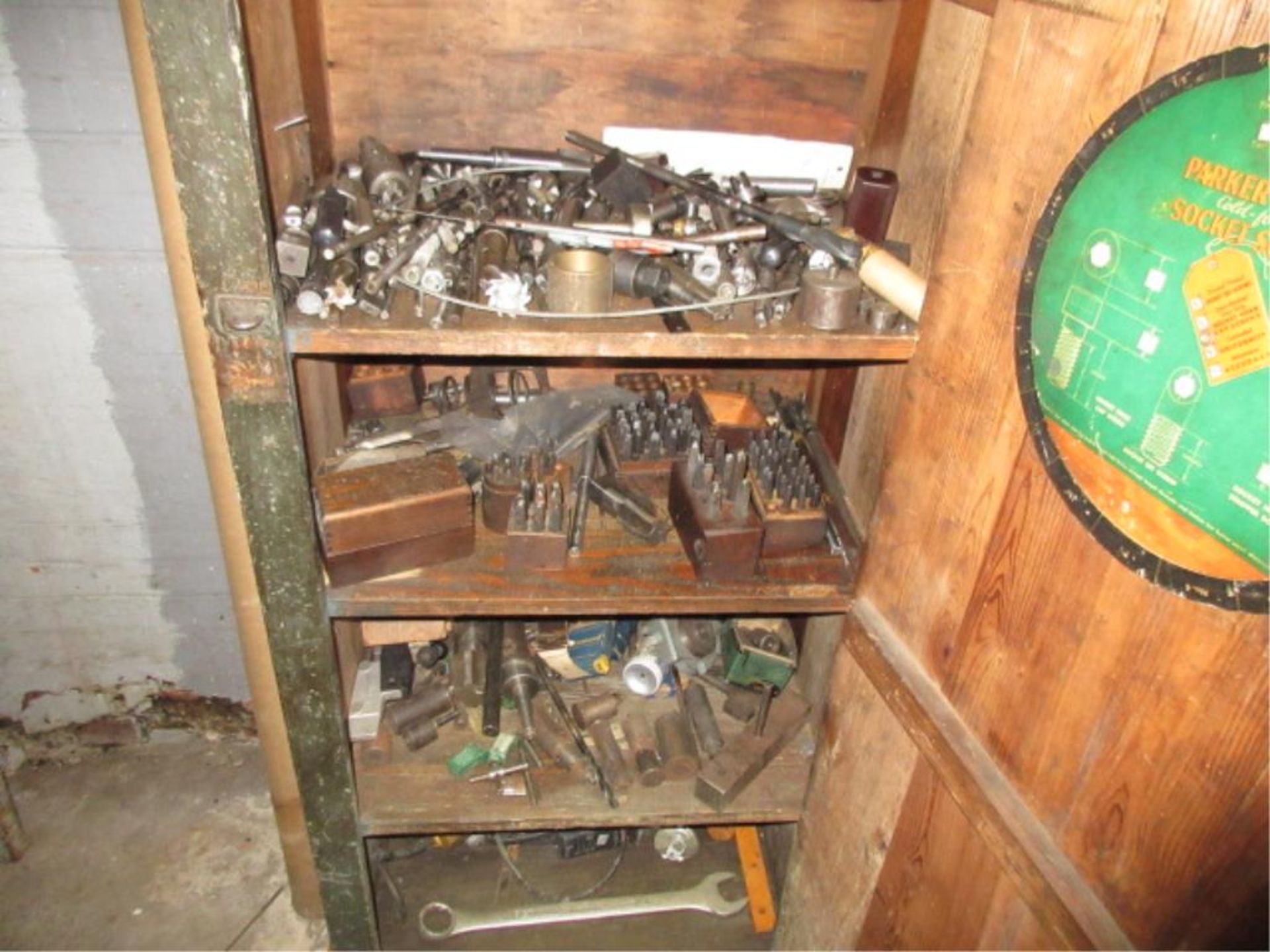 Lot Contents of Machine Shop Office, includes: perishable tooling, cabinets & contents, machine - Image 9 of 9