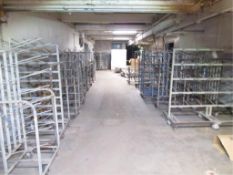 Lot Assorted Pin Carts & Salvage Metal Parts, in three rooms. HIT# 2179439. basement. Asset Located