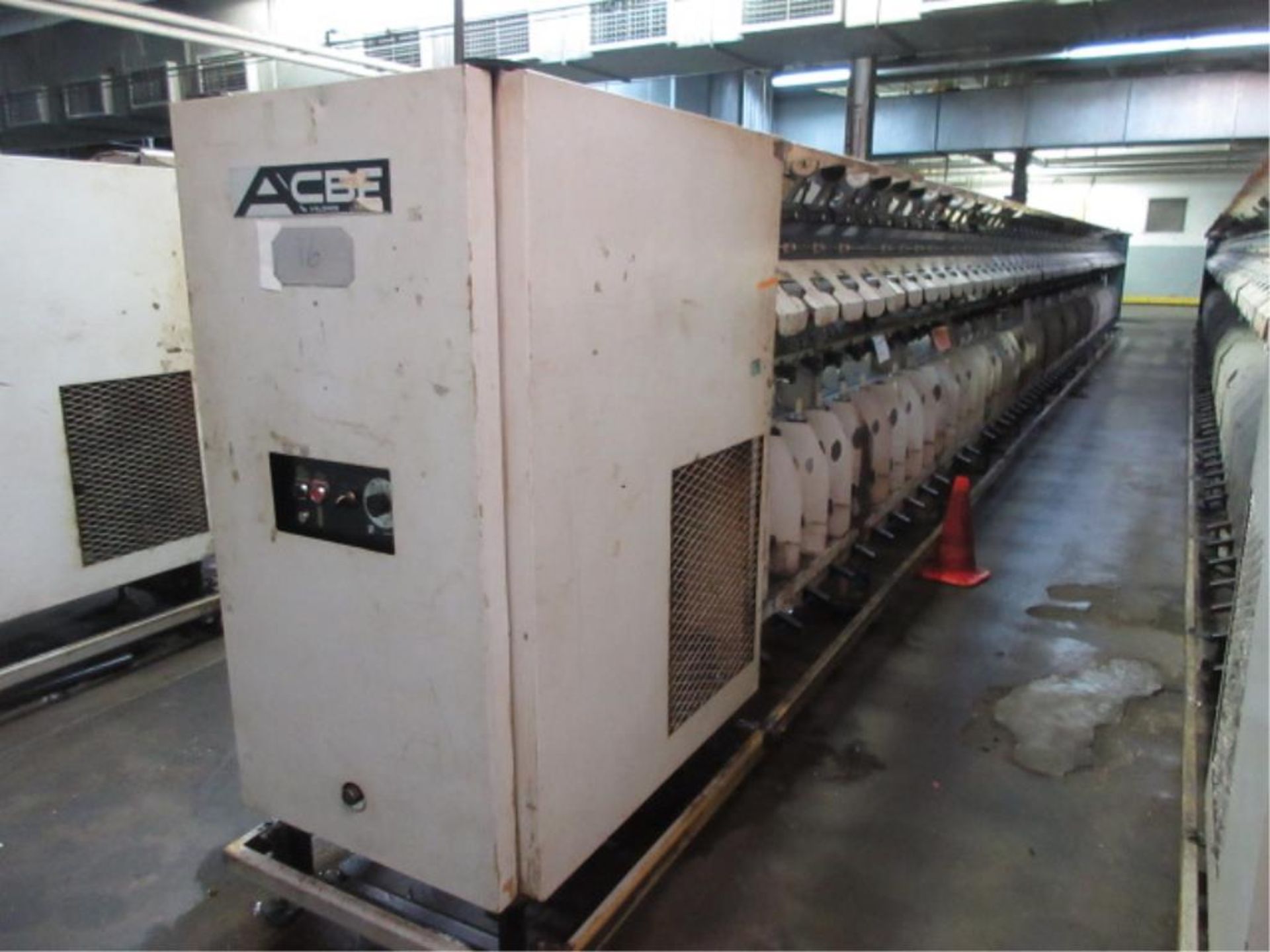 ACBF 3055 BI 2X1 Twisting Machine, (1983), 120 spindles, said to be in running condition. SN# T410-