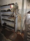 Sprunger NDP15 Floor Type Drill Press, 1/2 hp, 115 VAC. SN# 80833. HIT# 2179313. autoclave area.