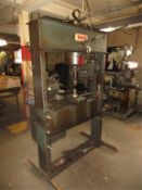 Dake 75H H-Frame Shop Press. SN# 158292. HIT# 2179328. machine shop. Asset Located at 10 Valley
