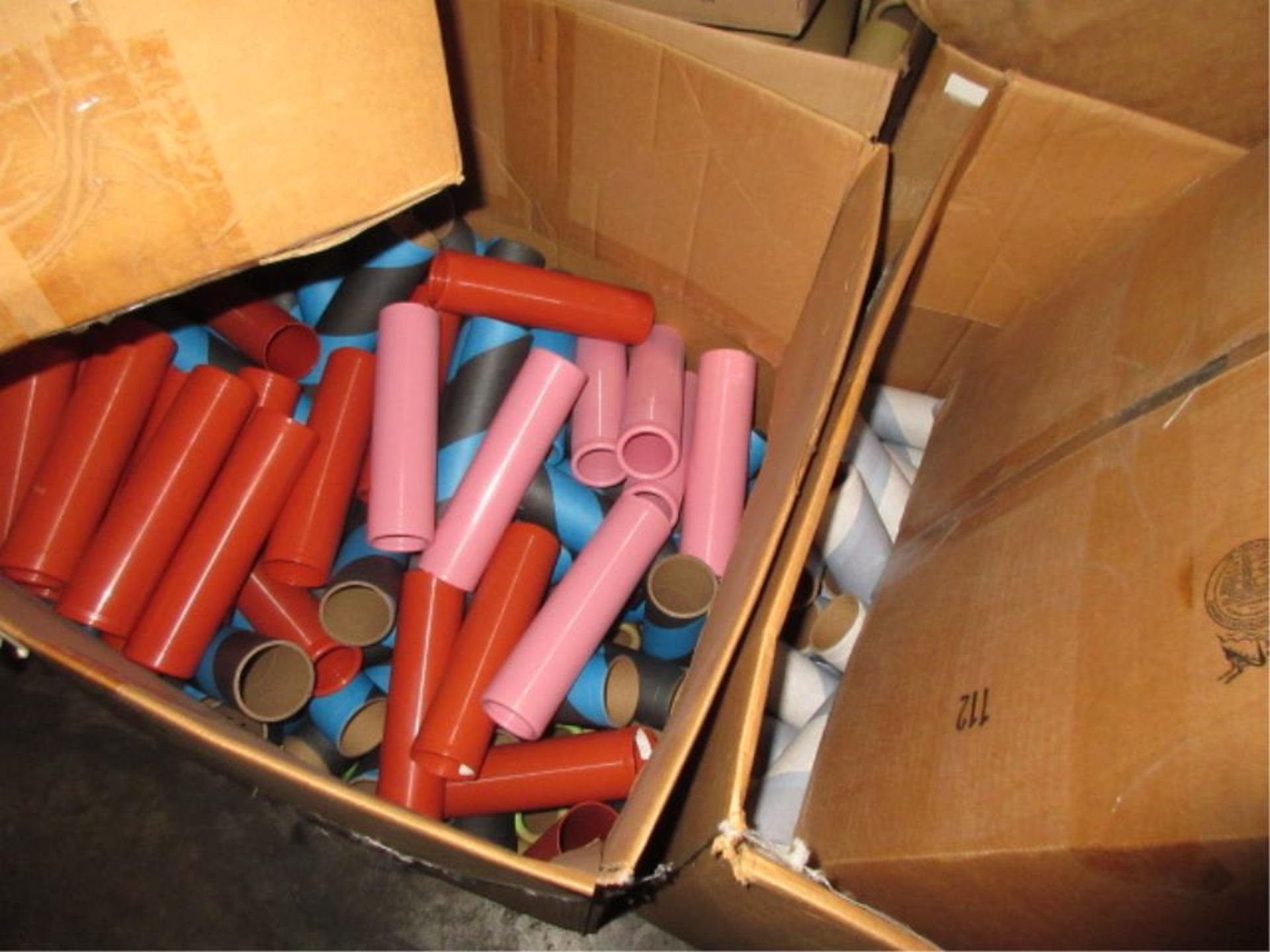 Lot Assorted Corrugated Fiber & Plastic Cores, all on 7 pallets, one row. HIT# 2179461. whse 3. - Image 8 of 8