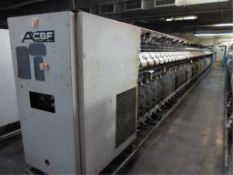 ACBF 3055 BI 2X1 Twisting Machine, (1983), 120 spindles, said to be in running condition. SN# T410-