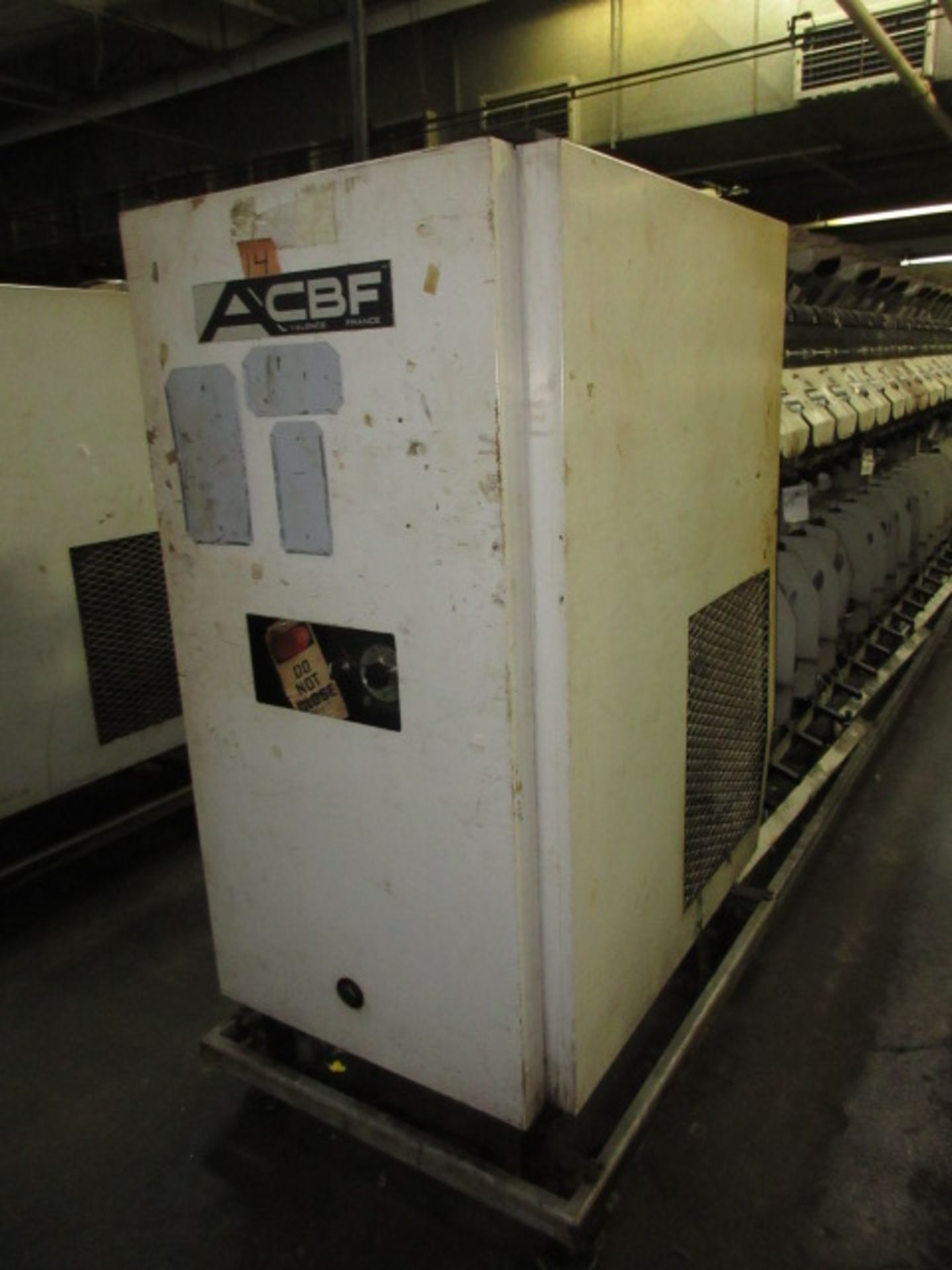 ACBF 3055 BI 2X1 Twisting Machine, (1983), 120 spindles, needs belts & gears, please inspect. SN# - Image 3 of 8