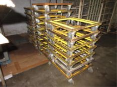 Lot of (24) 4-Wheel Steel Dollies, 21" x 21". HIT# 2179420. twister area. Asset Located at 10