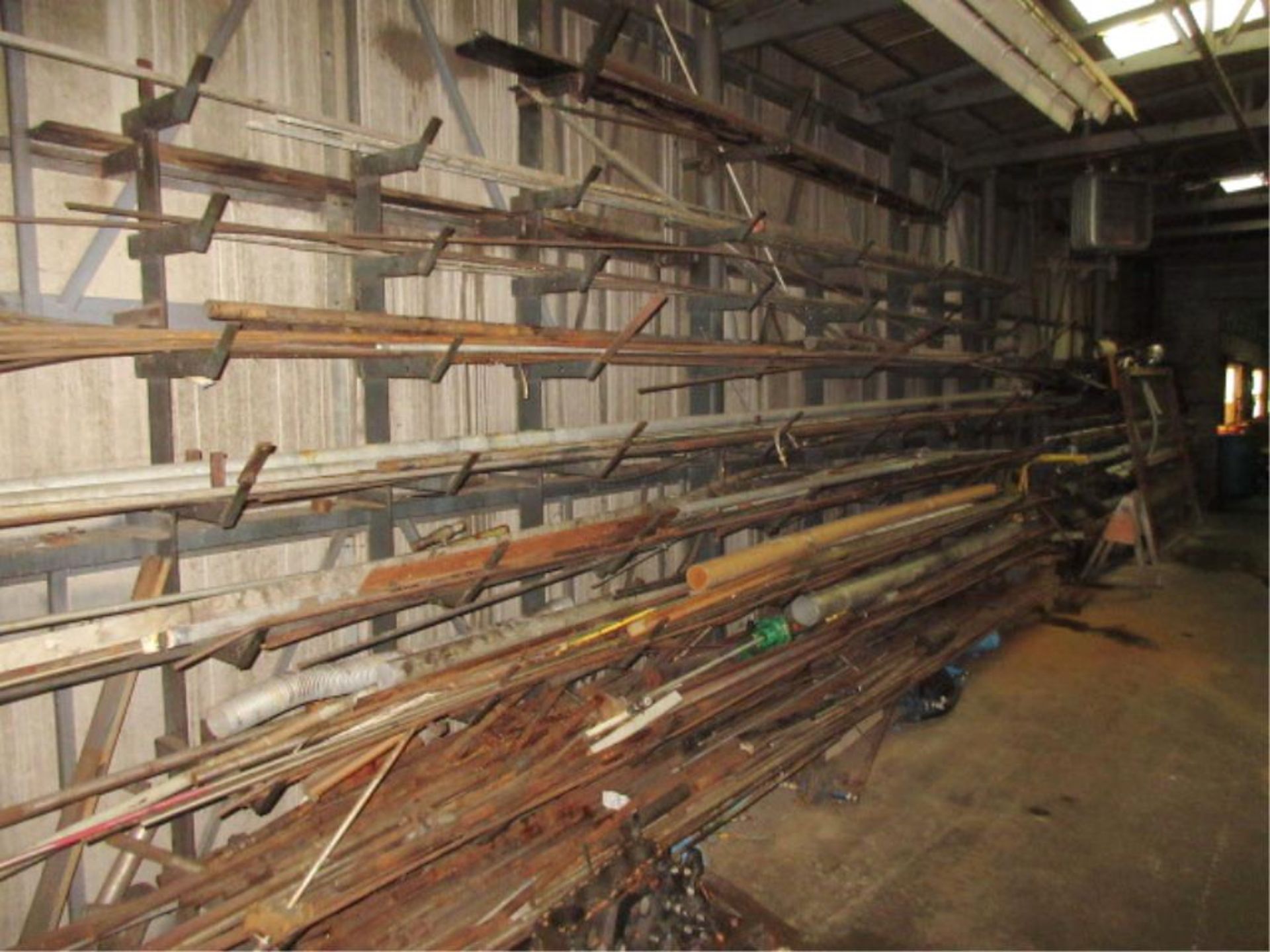 Lot Balance of Steel Contents along walls & in racks. Does not include separately tagged machinery - Image 2 of 8
