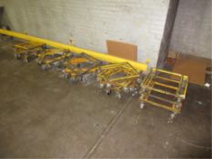 Lot of (20) 4-Wheel Steel Dollies, 21" x 21". HIT# 2179414. texture area. Asset Located at 10