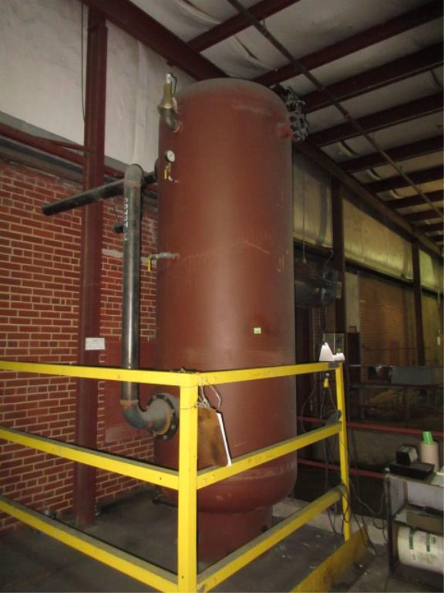 Reco Industries Air Storage Tank, (1997), m.a.w.p. 125 psi @ 850F, safety valve set 125 psi. HIT#
