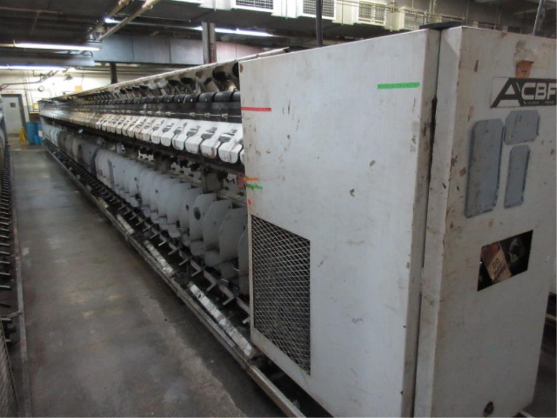 ACBF 3055 BI 2X1 Twisting Machine, (1983), 120 spindles, needs belts & gears, please inspect. SN# - Image 2 of 8