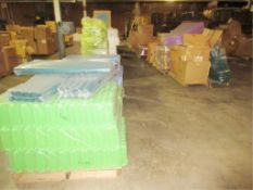 Lot Assorted Plastic Cores, all on 15 pallets, two rows. HIT# 2179462. whse 3. Asset Located at 10