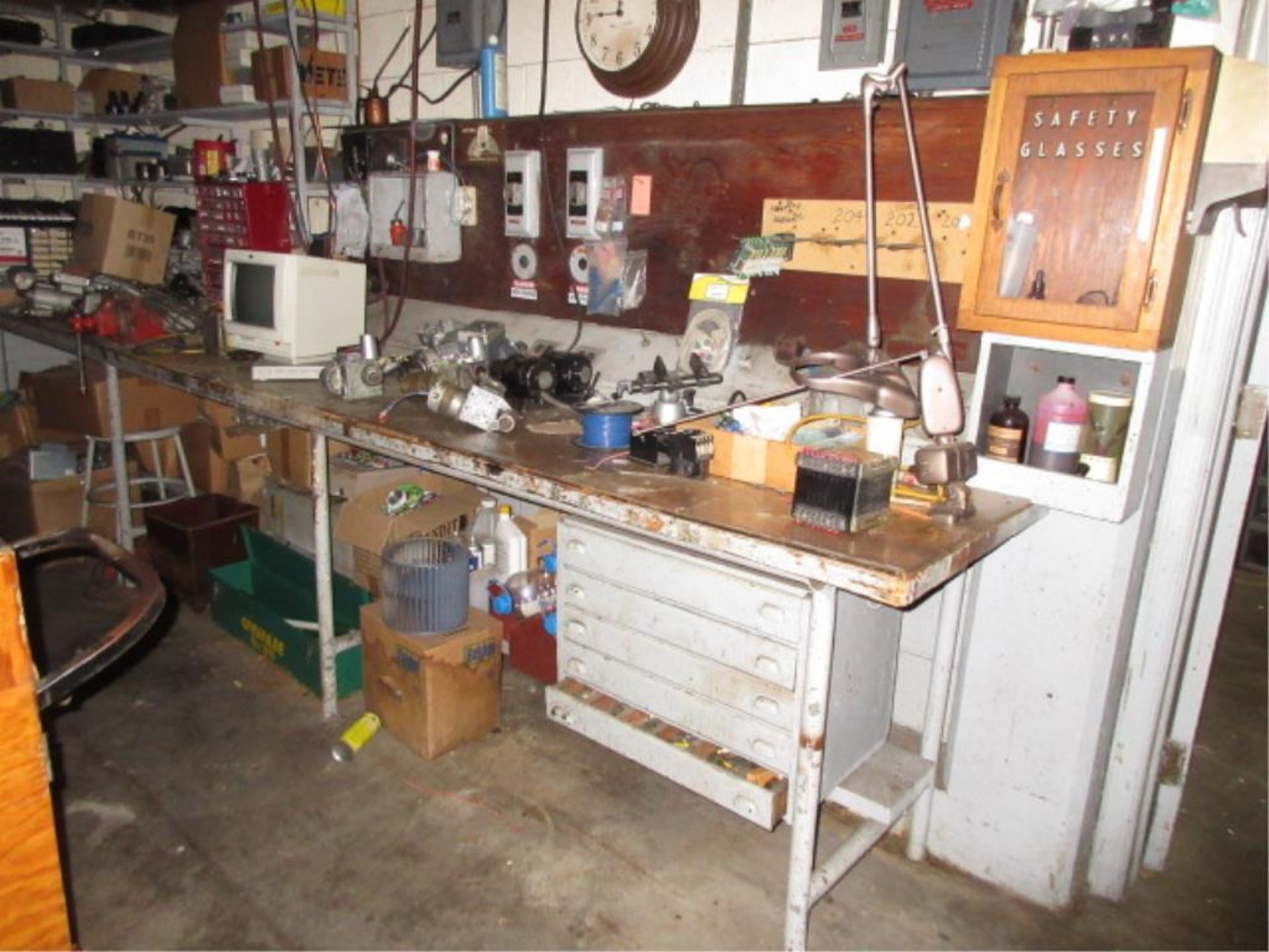 Lot Contents of Electrical Shop, includes cabinets, contents, conduit, etc. in three rooms. - Image 11 of 17