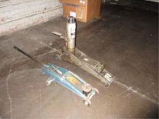 Lot of (2) Assorted Floor Jacks, includes: (1) 8000 lb. walking beam type & (1) mfg. unknown, unit