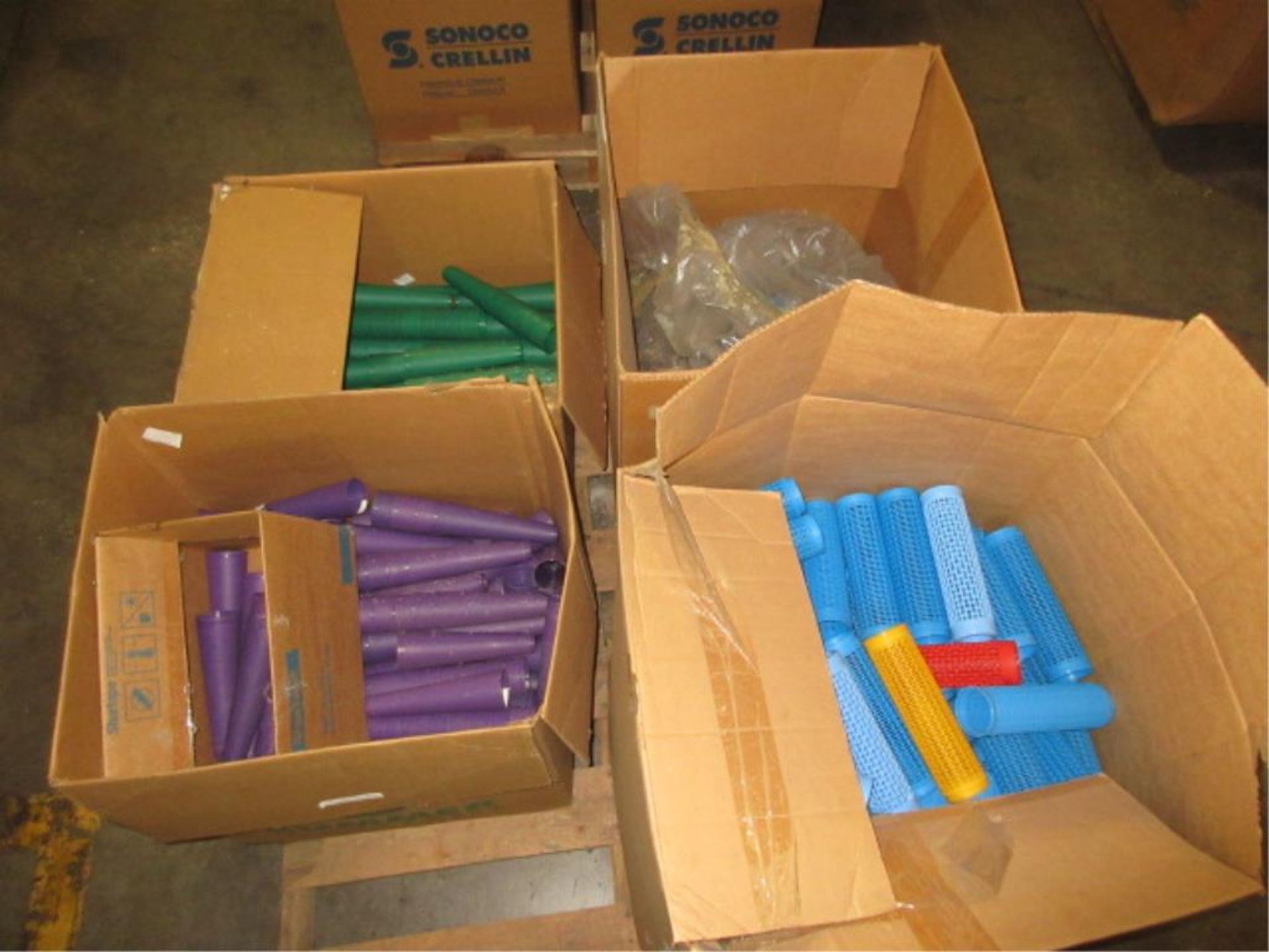 Lot Assorted Plastic Cores, all on 15 pallets, two rows. HIT# 2179463. whse 3. Asset Located at 10 - Image 4 of 6