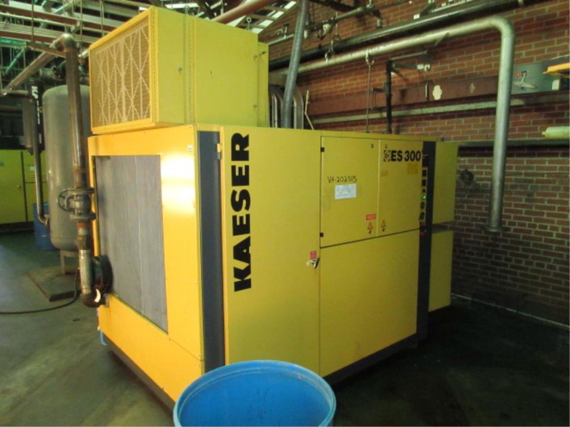 Kaeser ES 300 Sigma Profile Rotary Screw Air Compressor, (1995), service/load hrs. showing 1883/