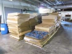 Lot Assorted Corrugated Packing Materials, includes lids, inserts, etc. all on 18 pallets. HIT#