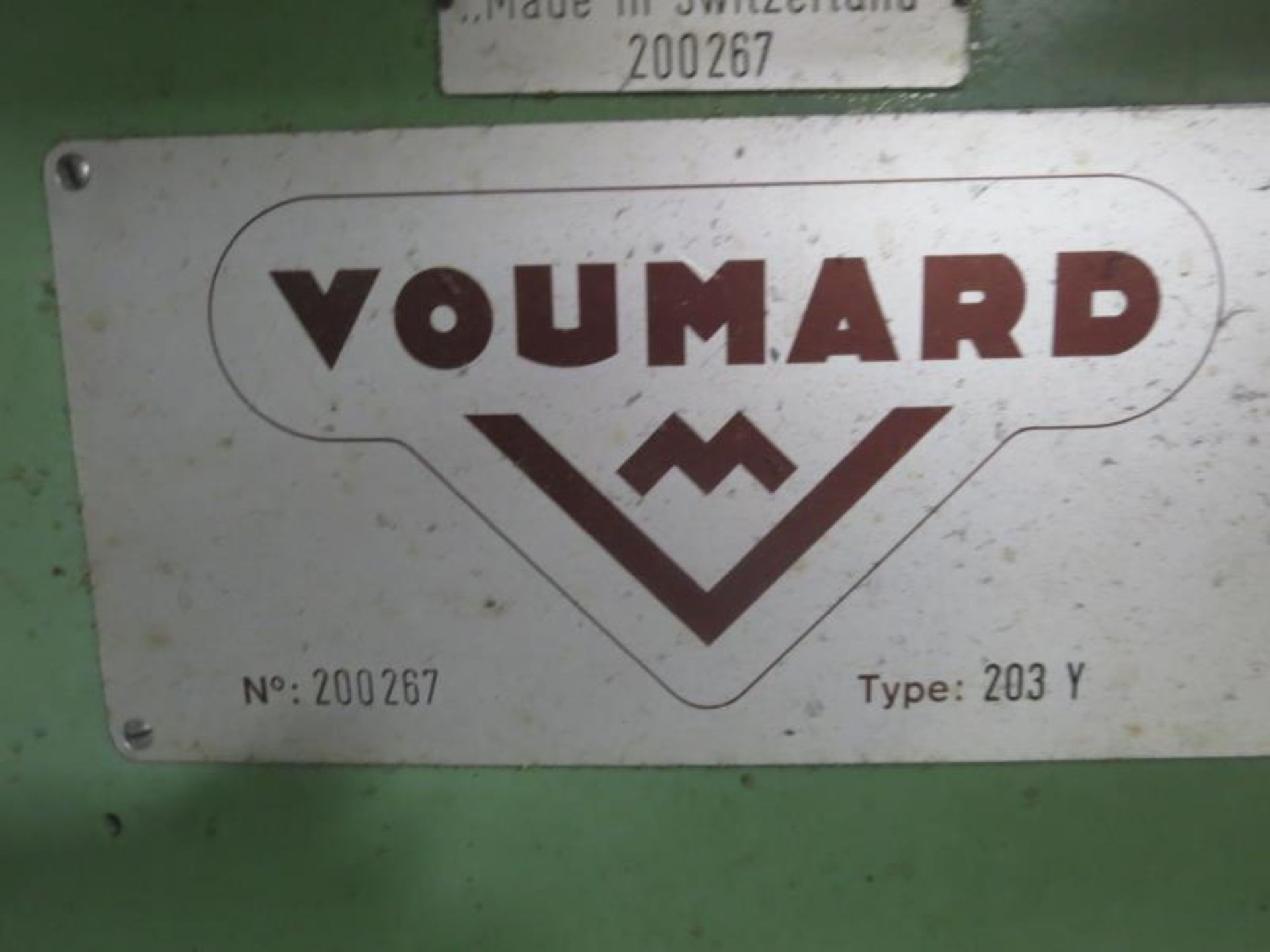 Voumard Type 203Y Internal Grinding Machine, 230v 3 ph. S/N 200267. Asset# G2. HIT# 2203465. - Image 12 of 14